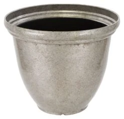Terrastyle 45cm Plastic Metalic Silver Planter -Home Furnishing Store 2992336 R Z004A