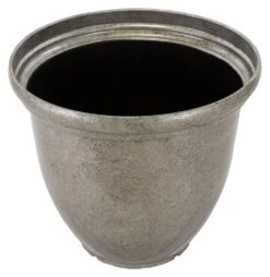 Terrastyle 45cm Plastic Metalic Silver Planter -Home Furnishing Store 2992336 R Z005A