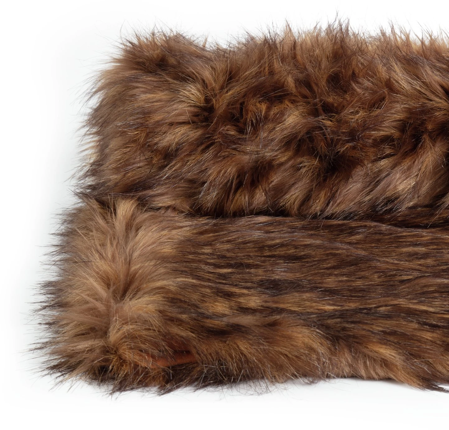 Habitat Faux Fur Throw - Brown - 125x150cm 4 Habitat Faux Fur Throw - Brown - 125x150cm - Image 4