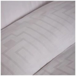 Bianca Cotton 180 TC Geometric White Bedding Set - Double -Home Furnishing Store 3080412 R Z004A
