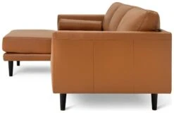 Habitat Jackson Leather Left Corner Chaise Sofa - Tan -Home Furnishing Store 3102486 R Z004A