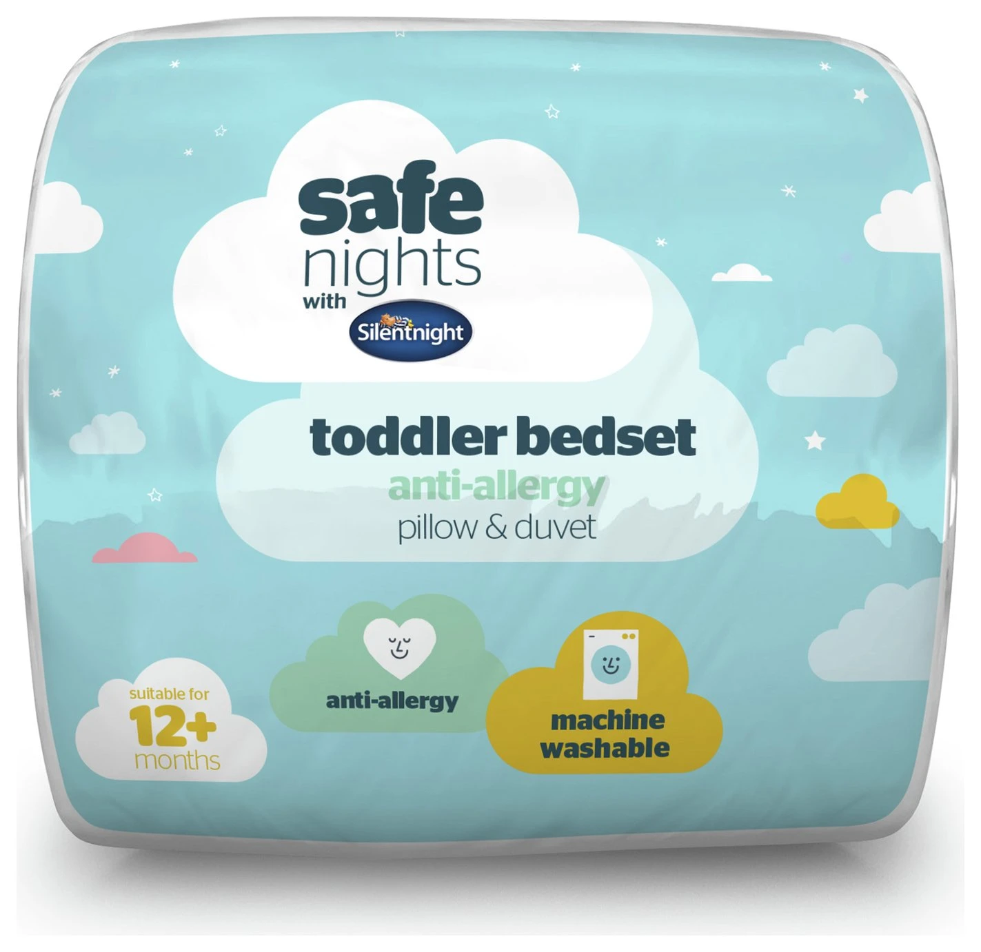 Silentnight Safe Nights Anti Allergy Duvet & Pillow -Cot Bed 1 Silentnight Safe Nights Anti Allergy Duvet & Pillow -Cot Bed