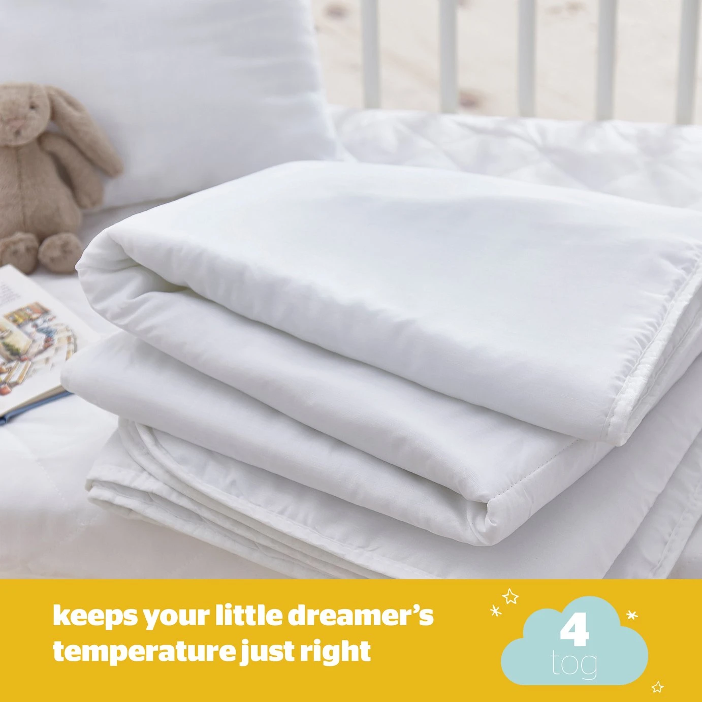 Silentnight Safe Nights Anti Allergy Duvet & Pillow -Cot Bed 5 Silentnight Safe Nights Anti Allergy Duvet & Pillow -Cot Bed - Image 5