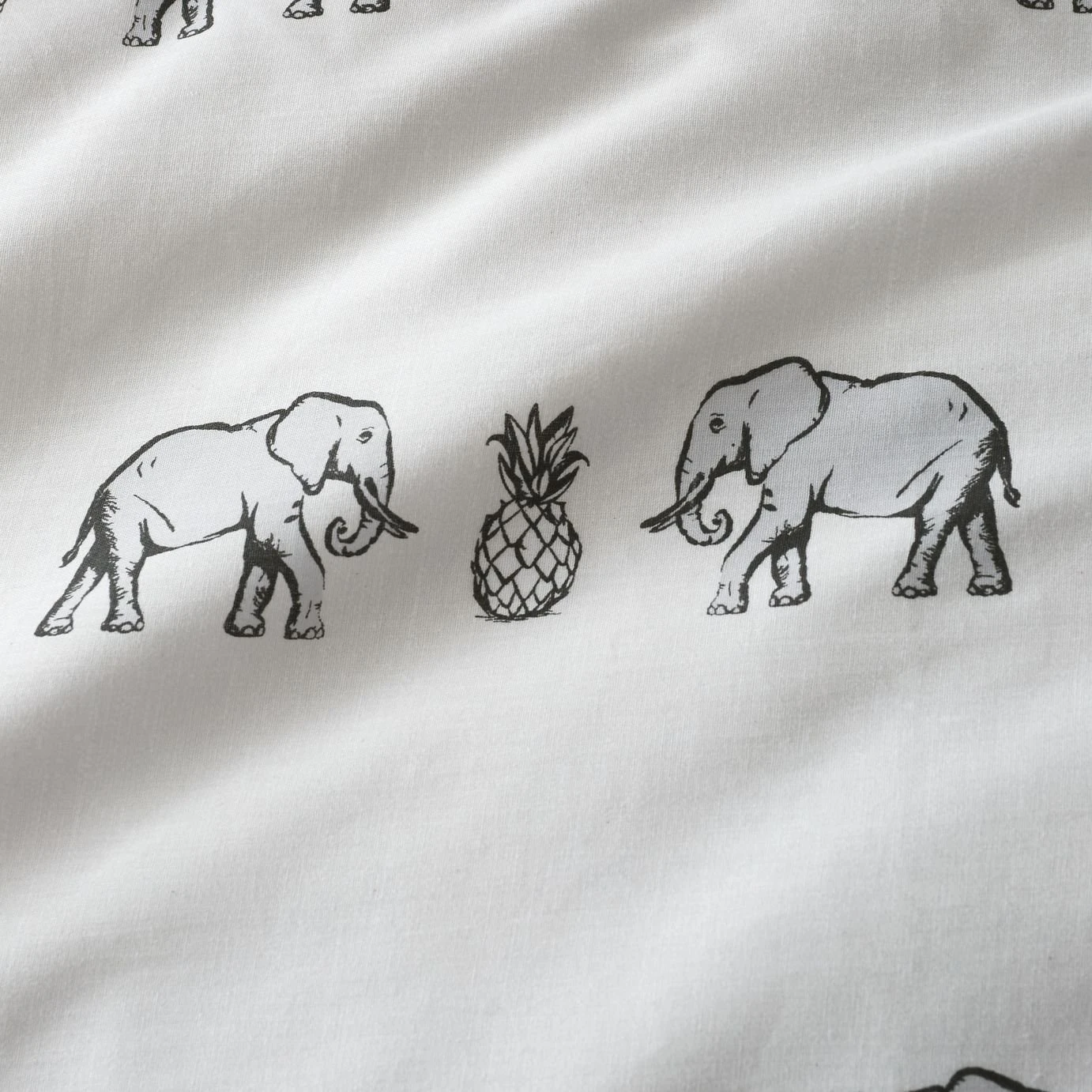 Pineapple Elephant Tembo Natural Bedding Set - King 2 Pineapple Elephant Tembo Natural Bedding Set - King - Image 2