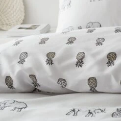 Pineapple Elephant Tembo Natural Bedding Set - King 10 Pineapple Elephant Tembo Natural Bedding Set - King -Home Furnishing Store 3117983 R Z005A