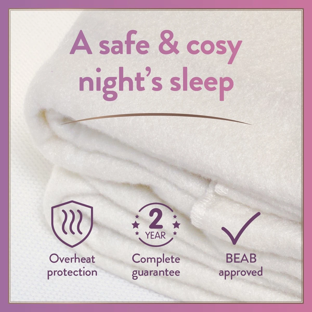 Slumberdown Warm Hugs Electric Blanket - Small Double 10 Slumberdown Warm Hugs Electric Blanket - Small Double - Image 10