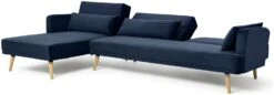 Habitat Andy Left Corner Velvet Clic Clac Sofa Bed - Navy -Home Furnishing Store 3159491 R Z003A