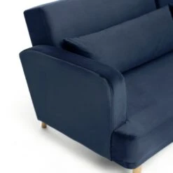 Habitat Andy Left Corner Velvet Clic Clac Sofa Bed - Navy -Home Furnishing Store 3159491 R Z009A