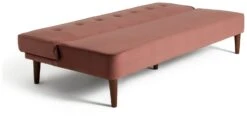Habitat Odeon 2 Seater Velvet Clic Clac Sofa Bed - Pink 9 Habitat Odeon 2 Seater Velvet Clic Clac Sofa Bed - Pink -Home Furnishing Store 3188895 R Z003A