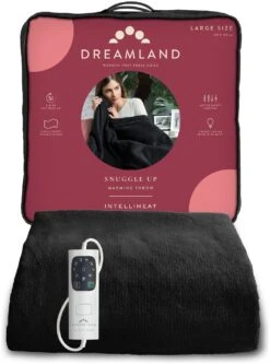 Dreamland Snuggle Up Black Heated Throw - Large 15 Dreamland Snuggle Up Black Heated Throw - Large -Home Furnishing Store 3243699 R Z002A