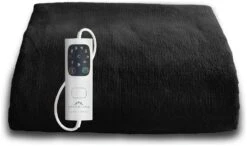 Dreamland Snuggle Up Black Heated Throw - Large 16 Dreamland Snuggle Up Black Heated Throw - Large -Home Furnishing Store 3243699 R Z009A