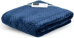 Dreamland Deluxe Velvet Royal Blue Heated Throw - Large 22 Dreamland Deluxe Velvet Royal Blue Heated Throw - Large -Home Furnishing Store 3340901 R Z010A