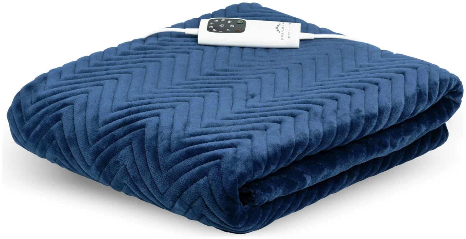 Dreamland Deluxe Velvet Royal Blue Heated Throw - Large 9 Dreamland Deluxe Velvet Royal Blue Heated Throw - Large - Image 9