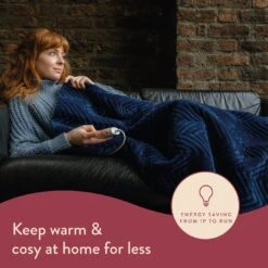 Dreamland Deluxe Velvet Royal Blue Heated Throw - Large 16 Dreamland Deluxe Velvet Royal Blue Heated Throw - Large -Home Furnishing Store 3340901 R Z018A