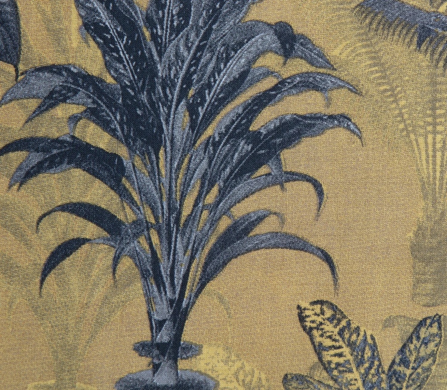 Habitat Palm Floral Print Mustard Bedding Set - Single 2 Habitat Palm Floral Print Mustard Bedding Set - Single - Image 2