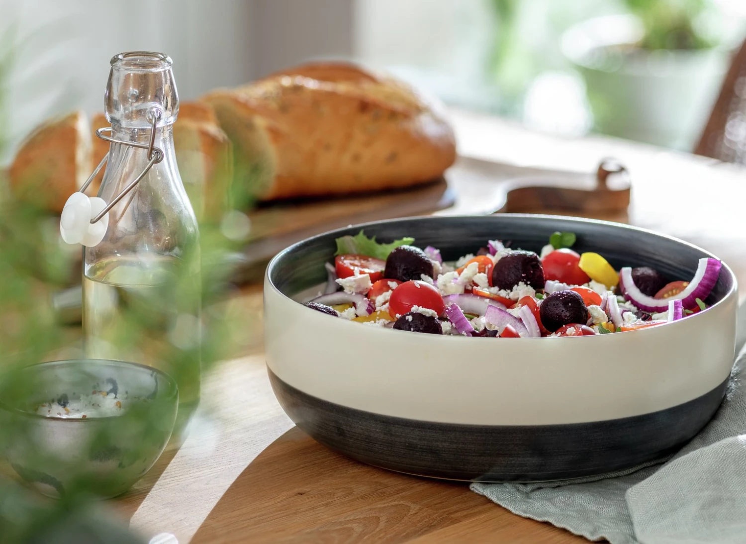 Habitat Artisan Stripe Stoneware Serving Bowl 2 Habitat Artisan Stripe Stoneware Serving Bowl - Image 2