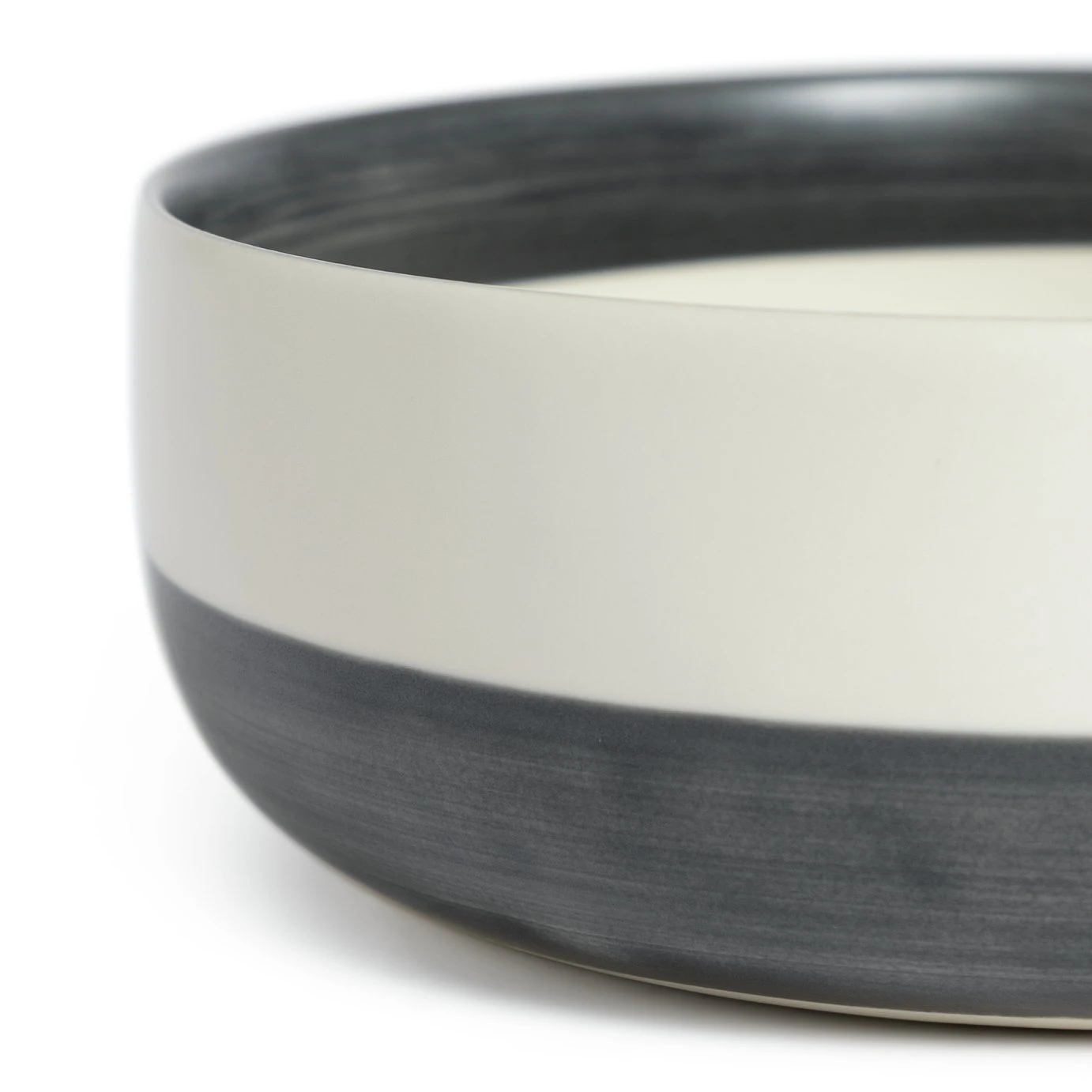 Habitat Artisan Stripe Stoneware Serving Bowl 3 Habitat Artisan Stripe Stoneware Serving Bowl - Image 3