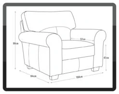 Habitat Salisbury Leather Armchair - Black 12 Habitat Salisbury Leather Armchair - Black -Home Furnishing Store 3384400 R E001