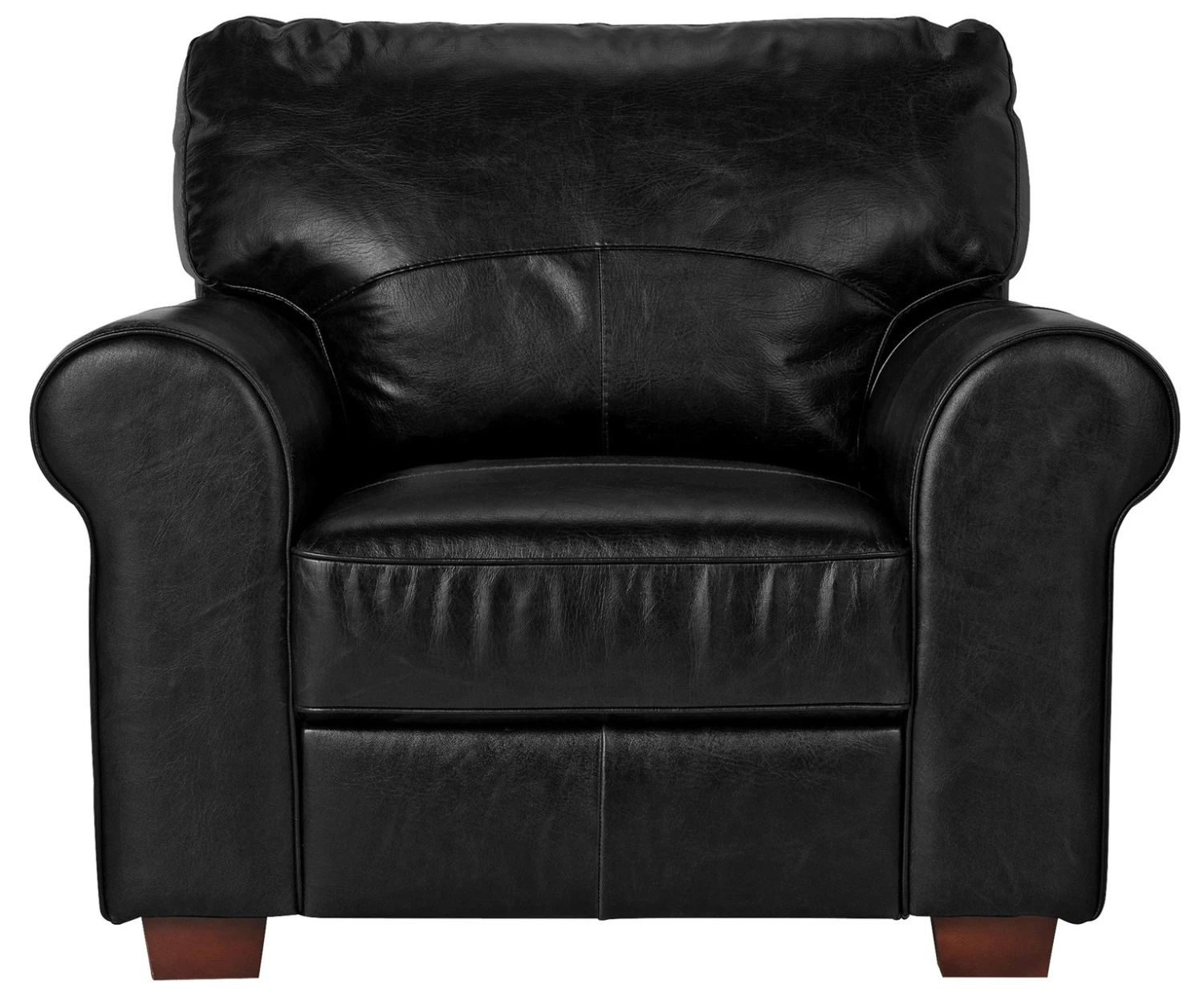 Habitat Salisbury Leather Armchair - Black 9 Habitat Salisbury Leather Armchair - Black - Image 9