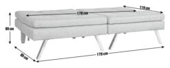 Habitat Duo 2 Seater Clic Clac Sofa Bed - Charcoal 12 Habitat Duo 2 Seater Clic Clac Sofa Bed - Charcoal -Home Furnishing Store 3432022 R E001