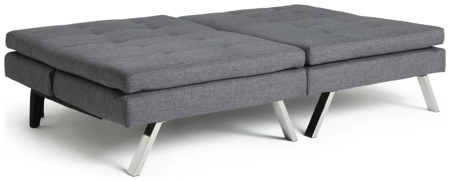 Habitat Duo 2 Seater Clic Clac Sofa Bed - Charcoal 5 Habitat Duo 2 Seater Clic Clac Sofa Bed - Charcoal - Image 5