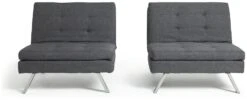 Habitat Duo 2 Seater Clic Clac Sofa Bed - Charcoal 17 Habitat Duo 2 Seater Clic Clac Sofa Bed - Charcoal -Home Furnishing Store 3432022 R Z006A