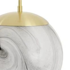 Habitat Tires Alabaster Ceiling Pendant Light -Brushed Brass -Home Furnishing Store 4075990 R Z003A