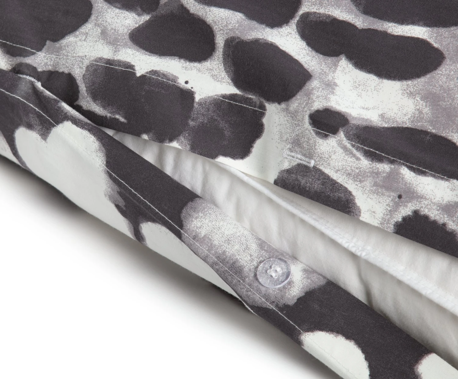 Habitat Cotton Bark Print Black & Grey Bedding Set - Double 6 Habitat Cotton Bark Print Black & Grey Bedding Set - Double - Image 6