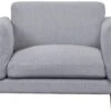 Habitat Salome Fabric Cuddle Chair - Light Grey