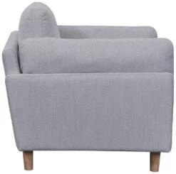 Habitat Salome Fabric Cuddle Chair - Light Grey -Home Furnishing Store 4333742 R Z004A