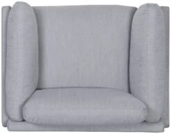 Habitat Salome Fabric Cuddle Chair - Light Grey -Home Furnishing Store 4333742 R Z006A