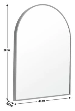 Habitat Arch Metal Wall Mirror - Black - 45x60cm -Home Furnishing Store 4460608 R E011