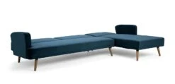 Habitat Andy Right Corner Velvet Clic Clac Sofa Bed - Navy -Home Furnishing Store 4461126 R Z003A