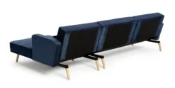 Habitat Andy Right Corner Velvet Clic Clac Sofa Bed - Navy -Home Furnishing Store 4461126 R Z004A