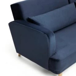 Habitat Andy Right Corner Velvet Clic Clac Sofa Bed - Navy -Home Furnishing Store 4461126 R Z009A