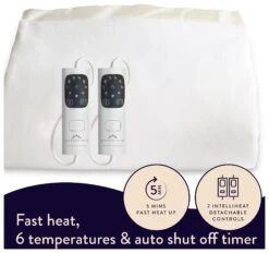 Dreamland Ivory Supersoft Dual Control Overblanket-King 15 Dreamland Ivory Supersoft Dual Control Overblanket-King -Home Furnishing Store 4463973 R Z004A