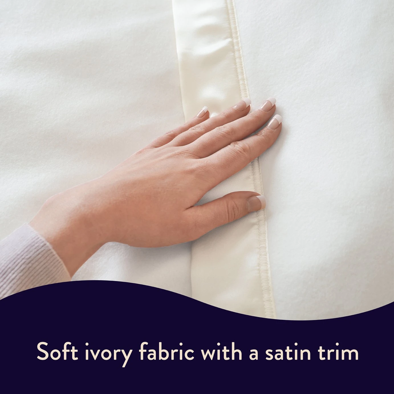 Dreamland Ivory Supersoft Dual Control Overblanket-King 5 Dreamland Ivory Supersoft Dual Control Overblanket-King - Image 5