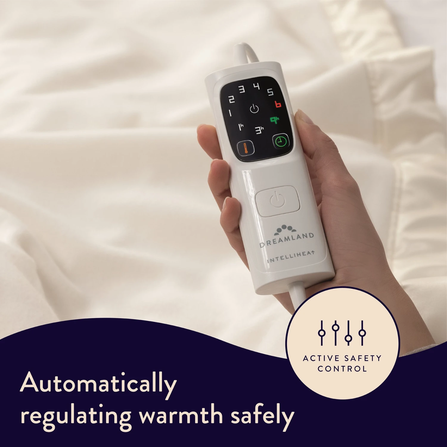 Dreamland Ivory Supersoft Dual Control Overblanket-King 7 Dreamland Ivory Supersoft Dual Control Overblanket-King - Image 7