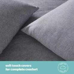 Silentnight Coverless 10.5Tog Grey Duvet & Pillowcase-Single -Home Furnishing Store 4468624 R Z003A