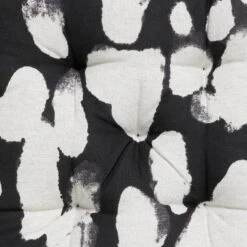 Habitat Ink Print Pack Of 2 Seat Cushions - White And Black -Home Furnishing Store 4497516 R B001
