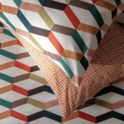 Habitat Geometric ZigZag Multicolour Bedding Set - Single -Home Furnishing Store 4529257 R Z002C