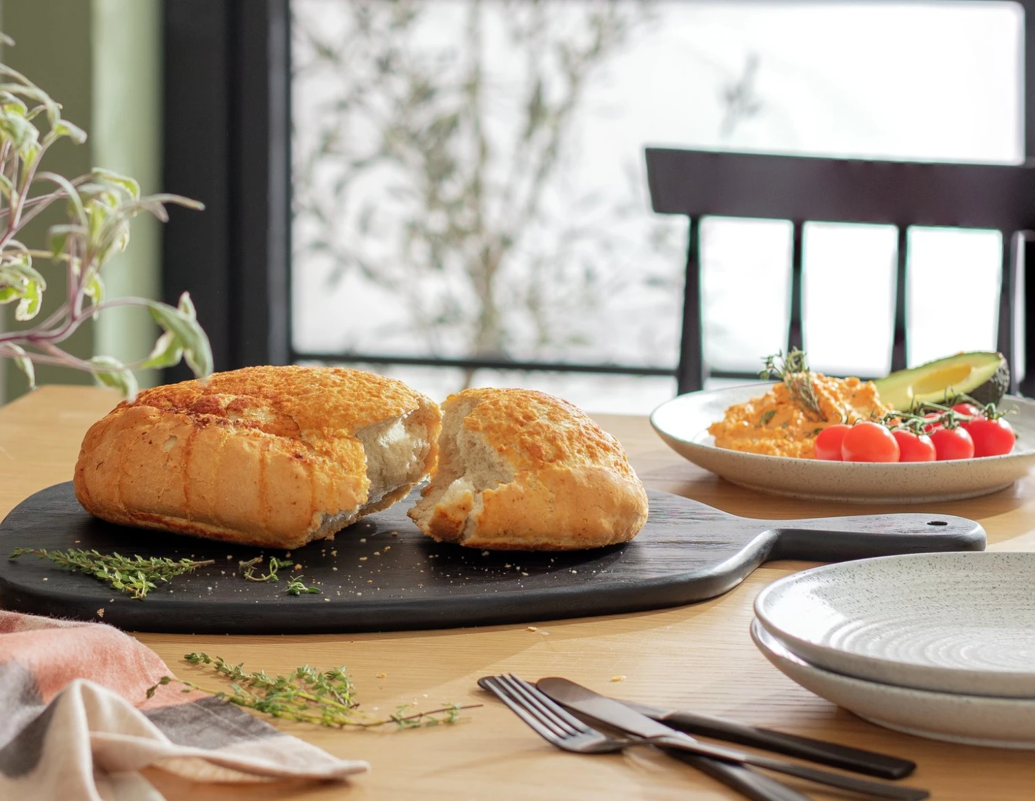 Habitat Wooden Serving Board - Black 2 Habitat Wooden Serving Board - Black - Image 2