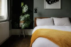 Dreamland Deluxe Velvet Mustard Heated Throw - Large -Home Furnishing Store 4844994 R Z011A