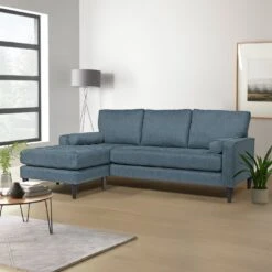 Habitat Hudson Fabric Corner Chaise Sofa - Linnet 10 Habitat Hudson Fabric Corner Chaise Sofa - Linnet -Home Furnishing Store 4847575 R Z001C