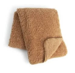 Habitat Snuggle Fleece Throw - Mocha - 125X150cm