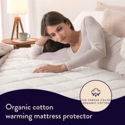 Dreamland Organic Cotton Warming Mattress Protector-Double 21 Dreamland Organic Cotton Warming Mattress Protector-Double -Home Furnishing Store 4886299 R Z002A 1