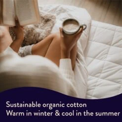 Dreamland Organic Cotton Warming Mattress Protector-Double 17 Dreamland Organic Cotton Warming Mattress Protector-Double -Home Furnishing Store 4886299 R Z006A