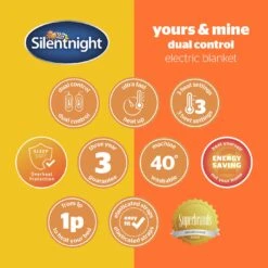 Silentnight Comfort Dual Control Electric Underblanket -King -Home Furnishing Store 5203929 R Z010A