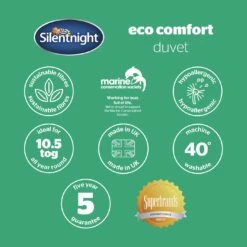 Silentnight Eco Comfort 10.5 Tog Duvet - Single -Home Furnishing Store 5665299 R Z009A