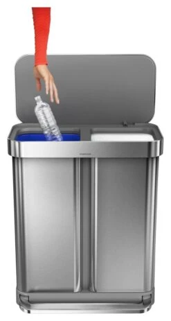 Simplehuman 58 Litre Recycler Bin - Stainless Steel -Home Furnishing Store 5713024 R Z006A